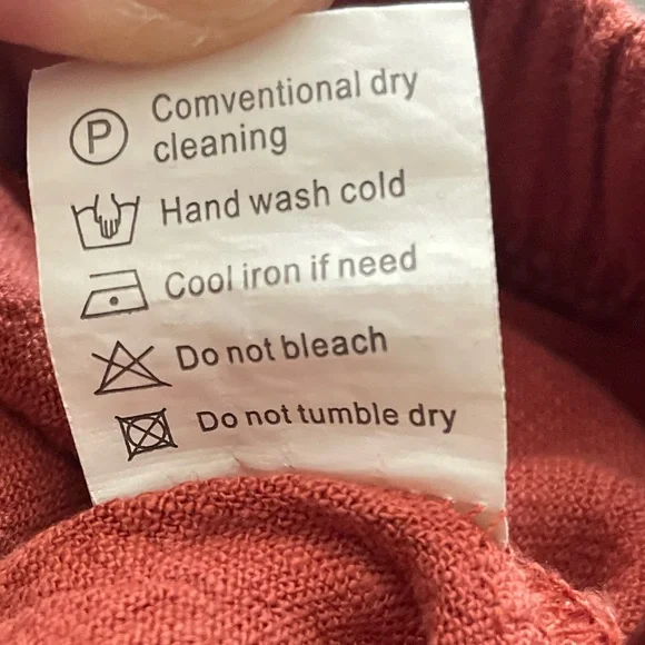 HUUSA Women's Orange Rust Ruffle Shorts with Pockets, Small - Picture 7 of 10